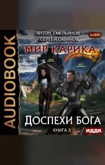 обложка книги Антон Емельянов и Сергей Савинов "Мир Карика. Книга 3. Доспехи бога"