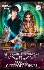 обложка книги Натали Мед "Каникулы с огоньком. Любовь с первого взрыва"